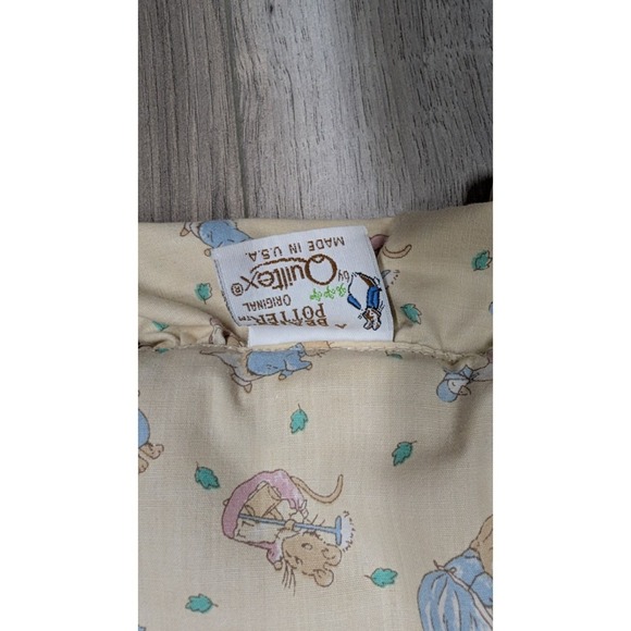 Vintage Peter Rabbit Jemima Puddle Duck Tom Kitten Quilt Blanket Quiltex Beatrix - Picture 3 of 3